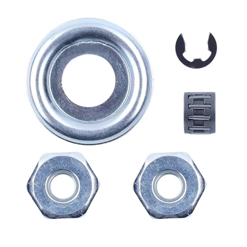 Kupplungstrommel Nadellager Kettenrad Unterlegscheibe E-Clip Passend for MS170 MS180 MS250 MS240 MS260 MS290 MS440 MS460 MS660 Kettensäge(1 Kit) von HRKAURB