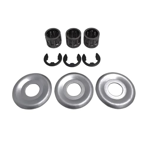 Kupplungstrommel Nadellager Kettenrad Unterlegscheibe E-Clip Passend for MS170 MS180 MS250 MS240 MS260 MS290 MS440 MS460 MS660 Kettensäge(3 Sets Kit) von HRKAURB