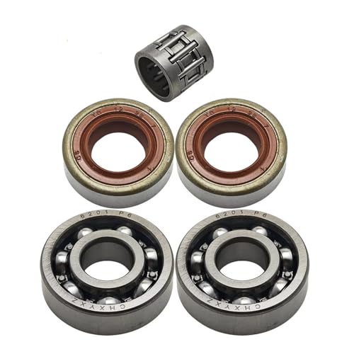 Kurbelwellen-Kugellager 6201 Öldichtung, vollständiger Dichtungssatz, passend for Freischneider FS350 FS400 FS450 FS480(1 Set) von HRKAURB