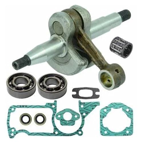 Kurbelwellen-Öldichtungslagerdichtungen 45 mm 46 mm Kolbensatz Passend for 50 51 55 EPA Rancher Kettensäge 503573806(Crankshaft Kit) von HRKAURB