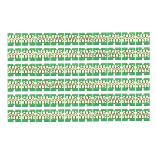 HRNJX 10PCS Tinte Patrone Chips T7251 T7252 T7253 T7254 T725A Kompatibel mit SureColor F2000 F2100 SC-F2000 SC-F2100 Kompatibel Weiß Tinte t725A00(10Set 60PCS) von HRNJX