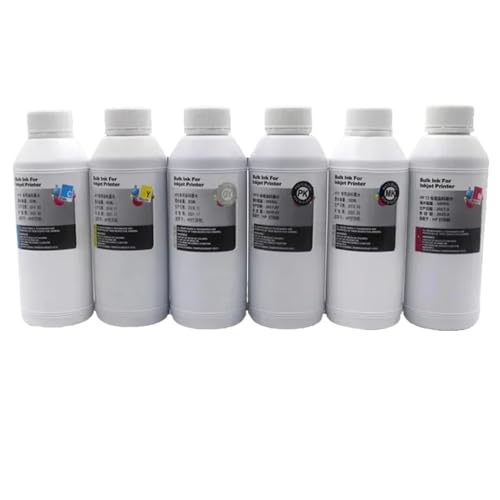 HRNJX 500 ml Farbstofftinte, kompatibel mit HP70-Tintenpatrone Kompatibel mit Designjet Z2100 Z3100 Z3200 Z5200 Z5400 Drucker, Ersatztinte(500ml-Gloss Enhance) von HRNJX