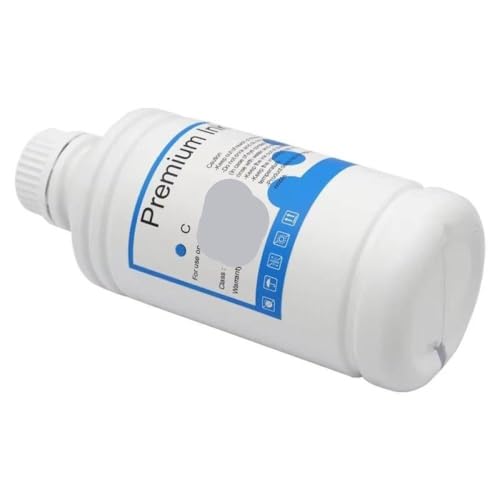 HRNJX 500ml PFI-120 Pigmenttinte Nachfüllfunktion kompatibel mit TM-200 TM-205 TM-300 TM-305 TM-5200 TM-5205 TM-5300 TM-5305 Drucker Füllungstinte Kompatibel mit MBK C m y Bk Farben(C-500ML) von HRNJX