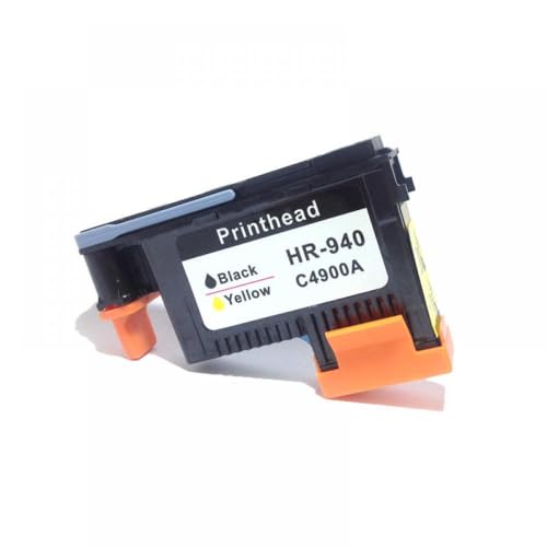 HRNJX Kompatibel ASW 2set 4PK Druckkopf Ersatz Kompatibel mit 940 C4900A Kompatibel mit 940 Pro 8000 A809a 8500A A910a A910g A910n a809n A811a 8500(1 Black-Yellow) von HRNJX