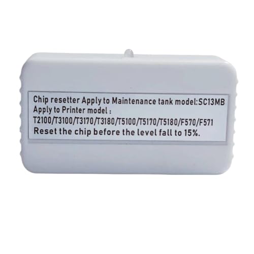 HRNJX Kompatible Wartungs -Chip -Resetter Kompatibel mit F570 F571 T3170 T5170 T2170 T2100 Abfall -Ink -Tankpatrone SC13MB C13S210057 F570 F571 Modellmodell(1pcs) von HRNJX