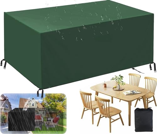 HRSMTY Abdeckung für Gartenmöbel Rechteckige, Wasserdicht 420D Oxford Winterfest Abdeckplane Schutzhülle, UV-Beständiges, Winddicht, Abdeckhauben für Terrasse Sitzgruppe HRSMTY Abdeckung für Gartenmöbel Rechteckige, Wasserdicht 420D Oxford Winterfest Abdeckplane Schutzhülle, UV-Beständiges, Winddicht, Abdeckhauben für Terrasse Sitzgruppe von HRSMTY