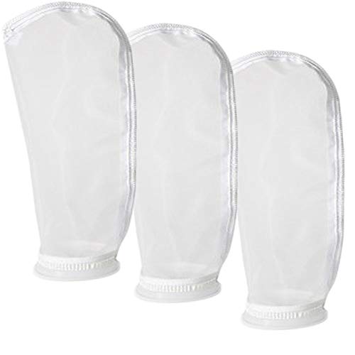 Nylon Mesh Monofil Filtersocken Beutel, 400 Mikron 4 Zoll Ring x 14 Zoll lang Aquarium Wasserfilterbeutel – 3 Stück Nylon Mesh Monofil Filtersocken Beutel, 400 Mikron 4 Zoll Ring x 14 Zoll lang Aquarium Wasserfilterbeutel – 3 Stück von HRTFILTERS