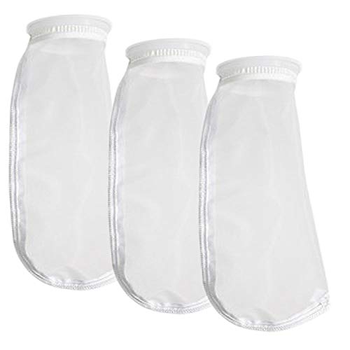 Nylon Mesh Monofil Filtersocken Beutel, 500 Mikron 4 Zoll Ring x 14 Zoll lang , Aquarium Wasserfilterbeutel – 3 Stück Nylon Mesh Monofil Filtersocken Beutel, 500 Mikron 4 Zoll Ring x 14 Zoll lang , Aquarium Wasserfilterbeutel – 3 Stück von HRTFILTERS