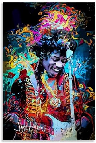 DIY 5d Diamant Malerei Kristall Strass Painting Jimi Hendrix Kunstposter Malerei Leinwand Stickerei Bilder Kunst Handwerk FüR Erwachsene Und Kinder 23.6"x35.4"(60x90cm) Kein Rahmen von HRTNS