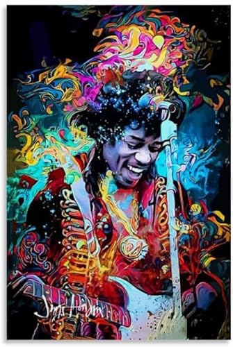 DIY 5d Diamant Malerei Kristall Strass Painting Jimi Hendrix Kunstposter Malerei Leinwand Stickerei Bilder Kunst Handwerk FüR Erwachsene Und Kinder 23.6"x35.4"(60x90cm) Kein Rahmen von HRTNS