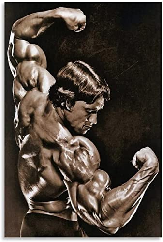 HRTNS Leinwand Bilder Kunst Bodybuilding Arnold Schwarzenegger Alter für Raumdekoration Malerei Poster Druckt Gedruckte 23.6"x35.4"(60x90cm) Kein Rahmen von HRTNS