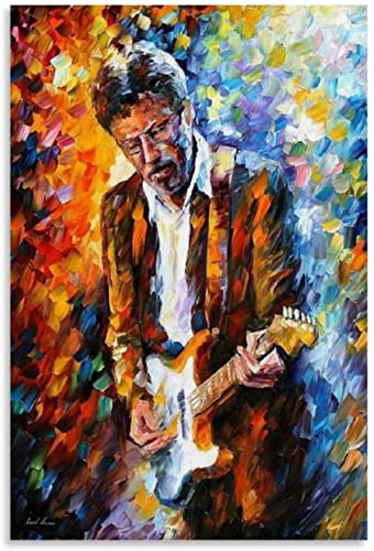 HRTNS Leinwand Bilder Kunst Eric Clapton Kunstdruck Poster für Moderne Familiendekoration Malerei Poster Druckt Gedruckte 23.6"x35.4"(60x90cm) Kein Rahmen von HRTNS