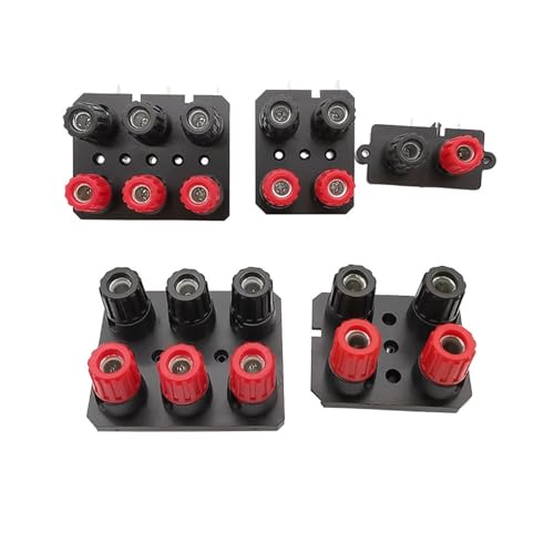 MIUYTRN 1 Stücke Gerade/Gebogen Pin 2 4 6Position Externe Audiobuchse Lautsprecherverstärker 4mm Bananenbuchse Schraubanschluss Klemmenblock cuicui(WP4 Strainght Pin) von HRTUFN