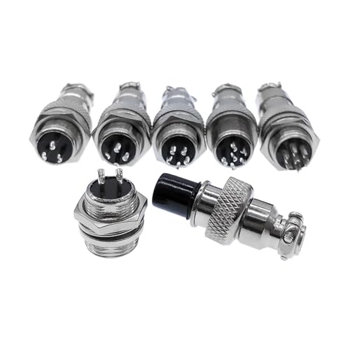 MIUYTRN 10 STÜCKE GX12 4-polige Buchse 12mm Stecker 2-polig 3-polig 5-polig 6-polig 7 Schnellverbinder cuicui(6PinMale Socket10PCS) von HRTUFN