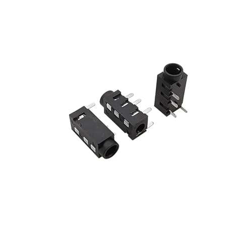 MIUYTRN 10 Stücke PJ-320A Jack 3,5mm Buchse 4 Pin Stereo Audio Kopfhöreranschluss 3,5mm Audio Interface Schwarz cuicui von HRTUFN