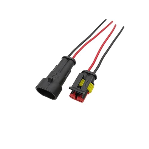 MIUYTRN 5 Paar wasserdichte 2-polige männliche und weibliche elektrische Anschlüsse Stecker Draht Kabel for Auto Motorrad Roller DIY cuicui MIUYTRN 5 Paar wasserdichte 2-polige männliche und weibliche elektrische Anschlüsse Stecker Draht Kabel for Auto Motorrad Roller DIY cuicui von HRTUFN