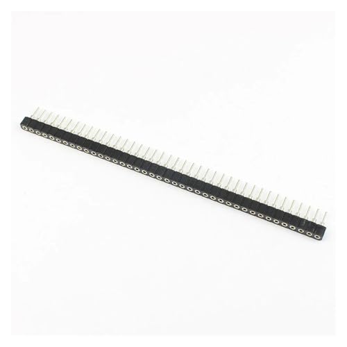 MIUYTRN 5 Stück 2 mm 2,0 mm Pitch 1 x 40 2 x 40 40 80 Pin Rundloch Männlich Weiblich Header Streifen Stecker Gerade Einzel Doppel Reihe Zinn Gold Platte cuicui(1x40P Female Header) von HRTUFN