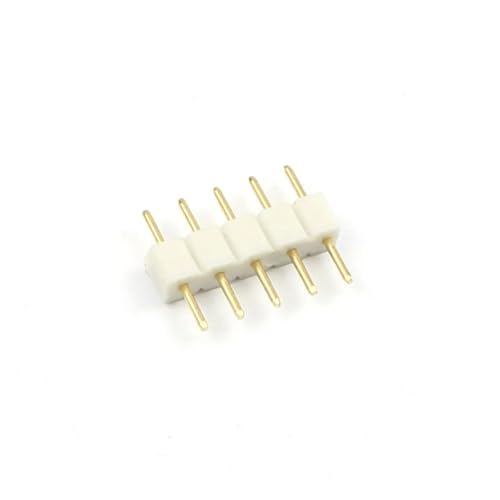 MIUYTRN 5 stücke 2,54mm Pitch 5 Pin 5 P Runde Loch Männlich Weiblich Header Stecker Gerade Einreihige Band Streifen cuicui(Pin Header- White) von HRTUFN