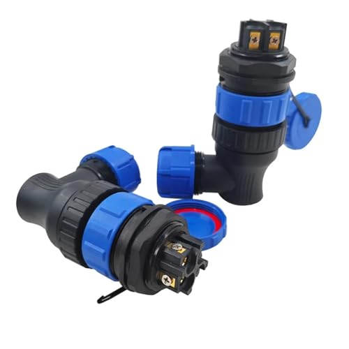 MIUYTRN SL28 Wasserdichter Luftfahrtstecker, Schraube befestigt, großer Strom, männlich und weiblich, 2/3/4/5/6/7/9-polig, IP68, SP28, gebogene Kabelverbinder cuicui(7PIN) von HRTUFN