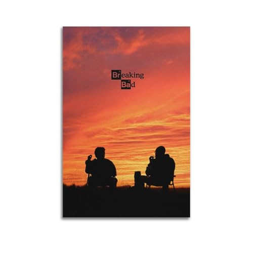HRUINFSPO Breaking Bad Poster, Wandkunst, Leinwand, ästhetisches Poster, moderne Kunst, Gemälde, Dekoration für Wohnzimmer, Schlafzimmer, elegantes Poster, 40 x 60 cm, ungerahmter Stil HRUINFSPO Breaking Bad Poster, Wandkunst, Leinwand, ästhetisches Poster, moderne Kunst, Gemälde, Dekoration für Wohnzimmer, Schlafzimmer, elegantes Poster, 40 x 60 cm, ungerahmter Stil von HRUINFSPO