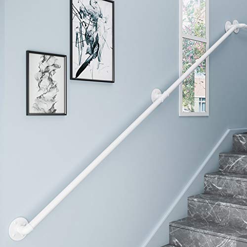 Weiß Treppengeländer for Innen Villa Loft Krankenhaus Zugang Korridor Banister |Sicherheits-Support-Handschienen for Schwangerschaft Kind ältere Treppe Geländer Unterstützung 200kg ( Size : 100cm ) von HRXAN-Handlauf