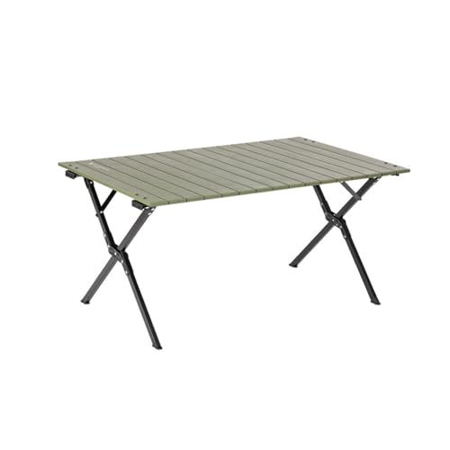 HRYHWASE Faltbarer Picknicktisch, leichtes Design, doppelseitiges hängendes Design, Picknicktisch für Camping, Picknicks, Partys (grün, 92,5 x 60 x 45) von HRYHWASE