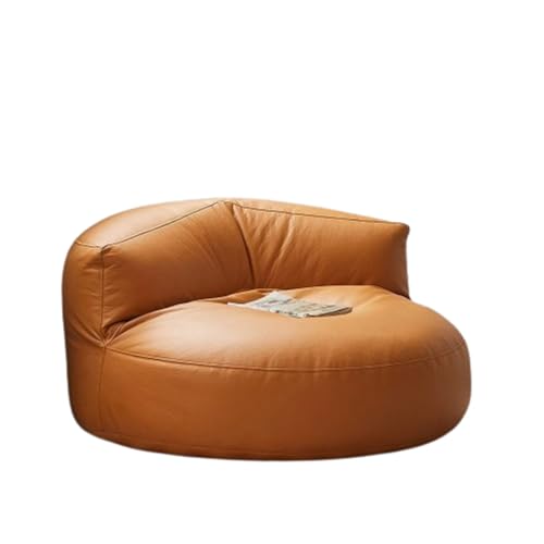 HRYHWASE Sitzsack, EPS Füllung, Mikrofaser Leder Sitzsack für Wohnzimmer, Schlafzimmer (Orange) von HRYHWASE