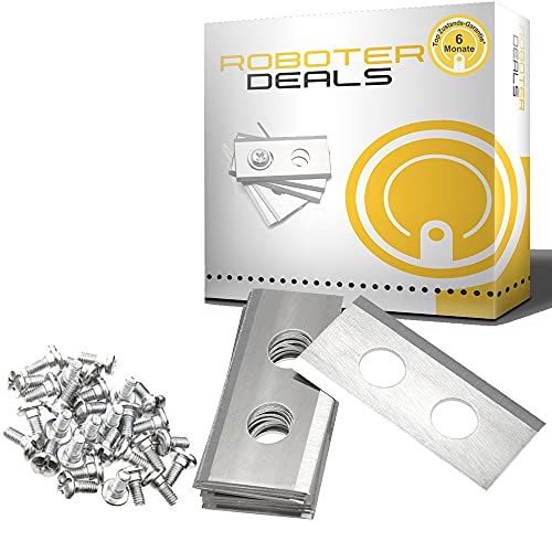 Longlife 0,75 mm Messer (30 Stück) inkl. Schrauben mit Doppelloch für alle Kress Robotics Modelle von HRobotic Accessoires