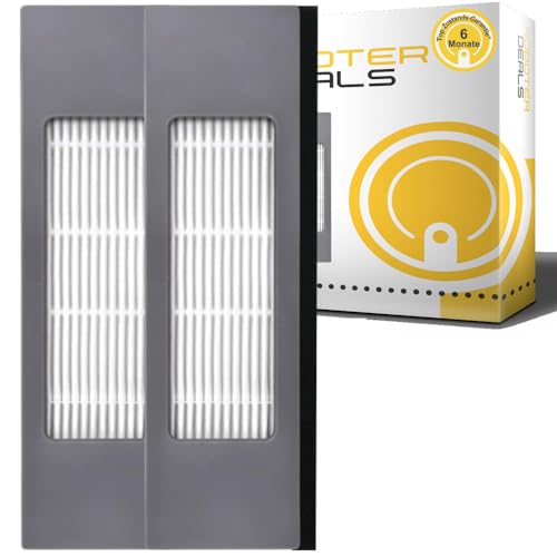 Roboter Deals - Feinstaub Filter, Ersatzfilter mit Filterschutz (2 Stück) für Yeedi Vac MAX u. Yeedi 2 Hybrid Staubsaugroboter. 100% geprüfte Passgenauigkeit, dichte Filterstruktur, höchste Qualität. von HRobotic Accessoires