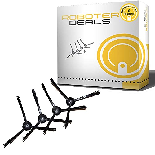 Seitenbürsten, Ersatzbürsten (4 Stück) für Ecovacs Deebot DM82, M82 (passend zu D-S754) von HRobotic Accessoires