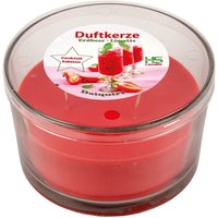 Duftkerze im Glas Cocktail - Longdrink Edition ( Daiquiri Strawberry ), 36 Stunden Brenndauer - 3-Docht Kerze mit Duft, 380gr Wachsanteil - Daiquiri von HS CANDLE