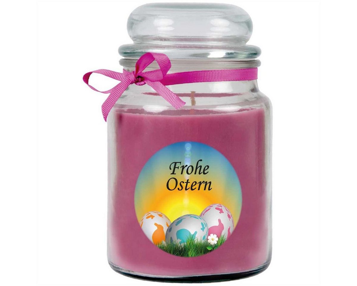 HS Candle Duftkerze (1-tlg), Frohe Ostern - Stimmungslicht mit Duft - Kerze mit Motiv zur Osterzeit von HS Candle