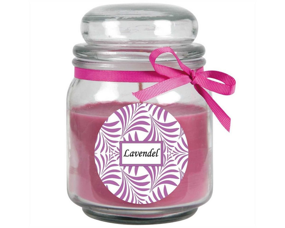 HS Candle Duftkerze (1-tlg), Kerze im Viereck-Glas, Motiv-Kerze mit ca. 50 Std. Brenndauer von HS Candle