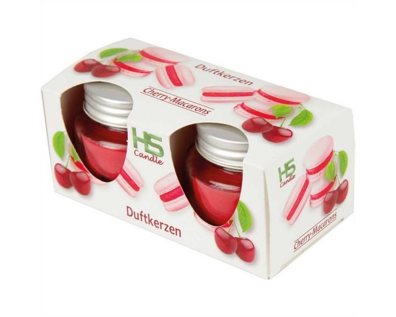HS Candle Duftkerze Raumduft 2er-Pack (2-tlg), Kerze im Glas mit Deckel, 2er Pack je ca. 7 Std. Brenndauer von HS Candle