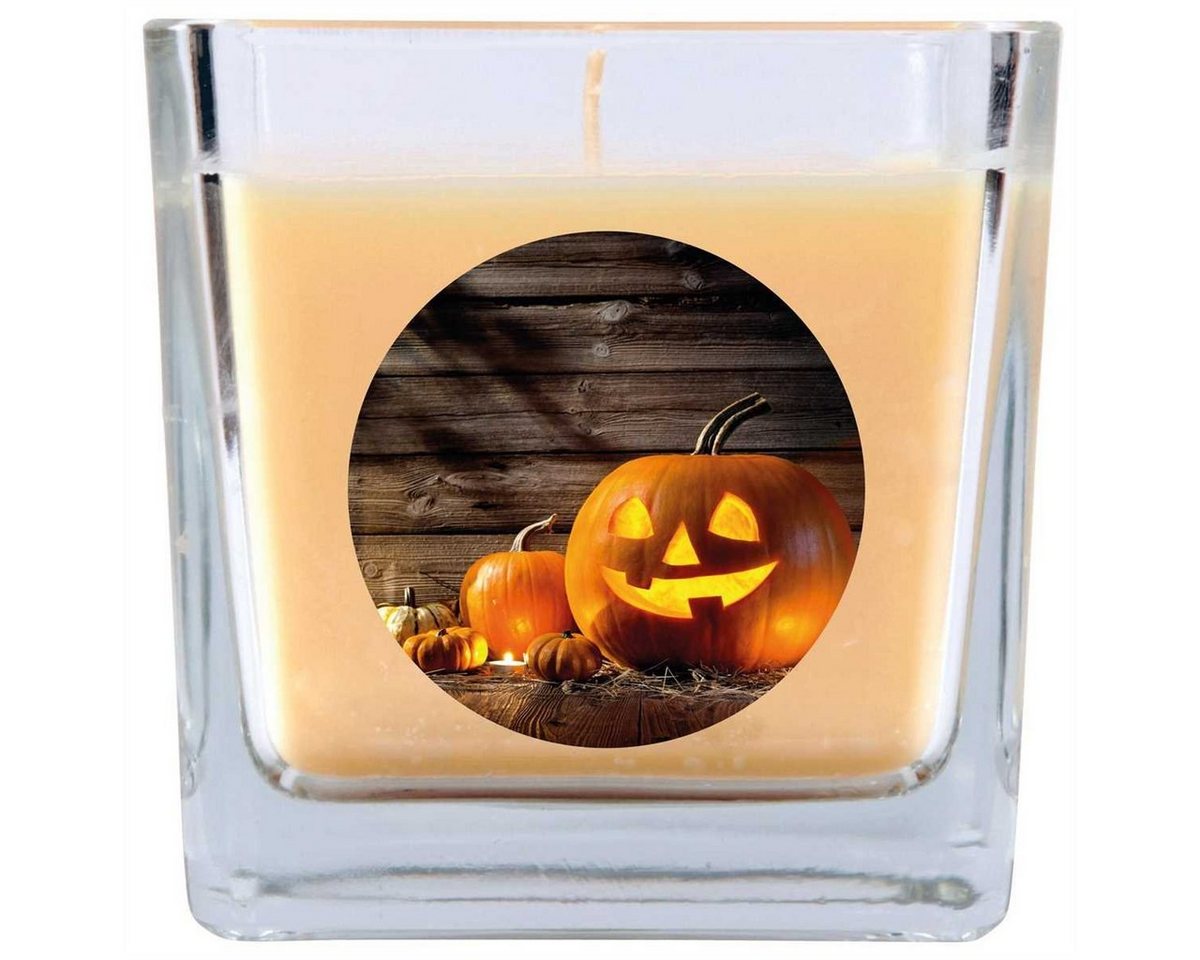 HS Candle Duftkerze (Dekokerze, 1-tlg), Halloween - Kerze im Glas, Ideale Herbstdeko, viele vers. Größen von HS Candle