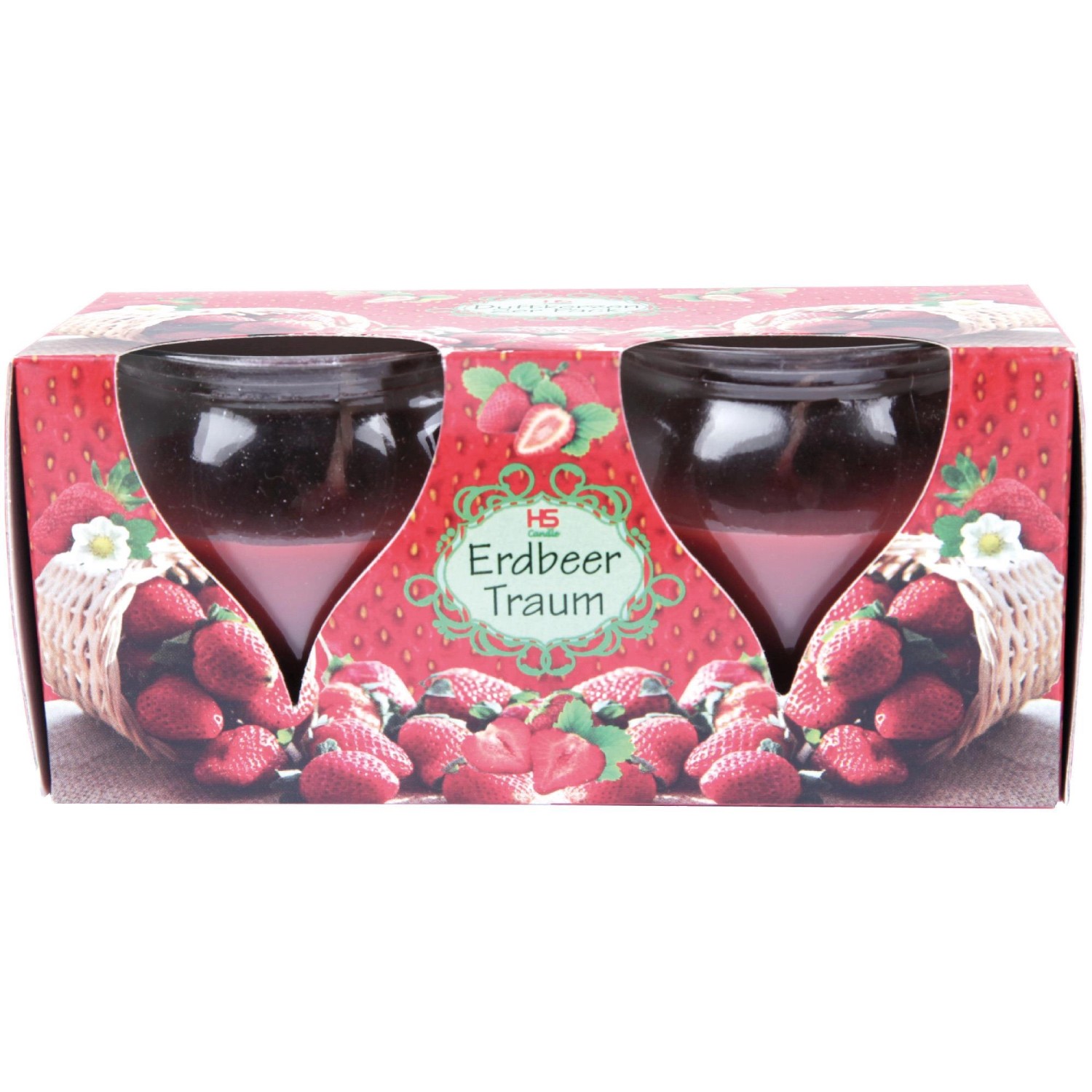HS Candle Duftkerze Creation Kerzen 2er Pack Erdbeer Traum HS Candle Duftkerze Creation Kerzen 2er Pack Erdbeer Traum von HS Candle