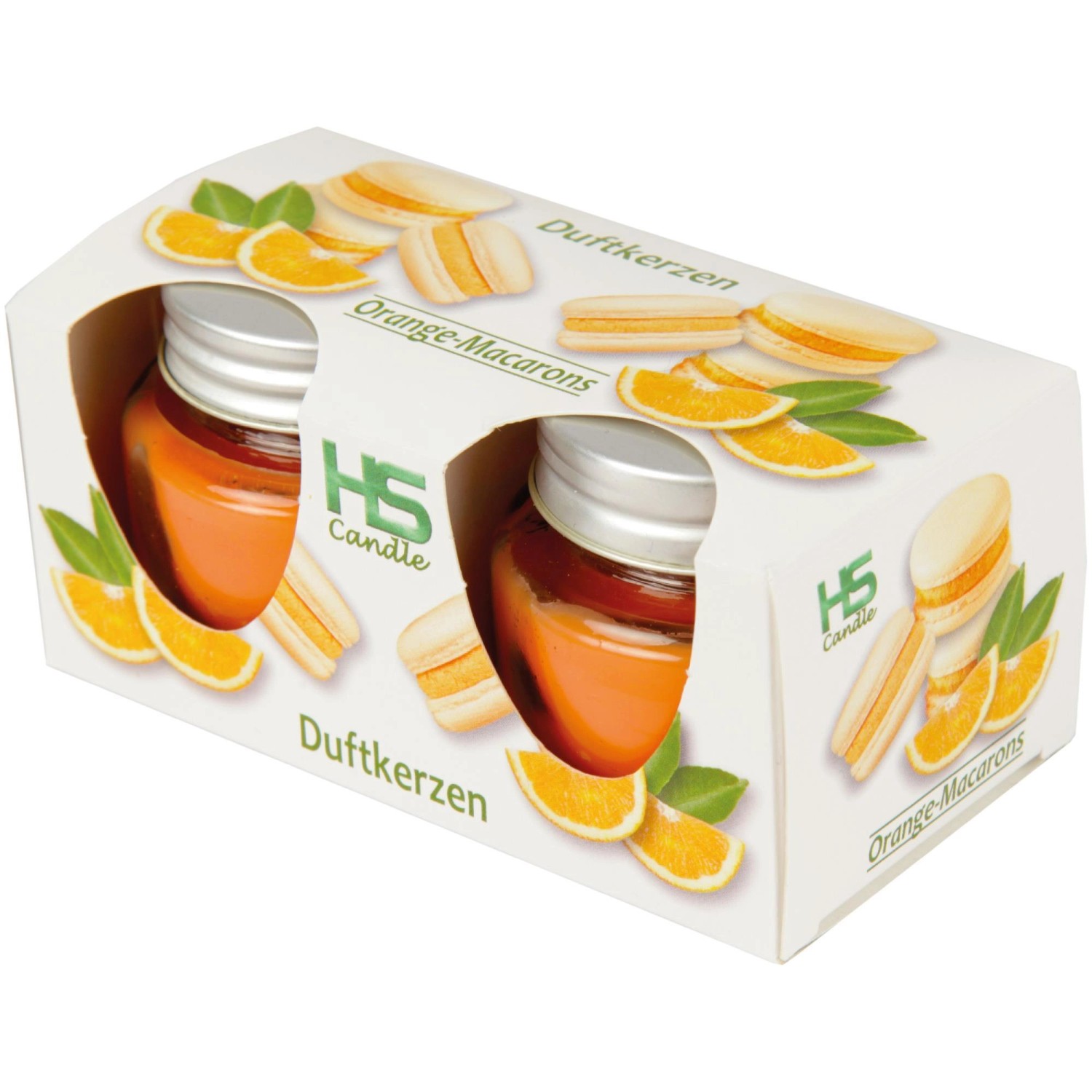 HS Candle Duftkerze Macaron Kerzen 2er Pack Orange HS Candle Duftkerze Macaron Kerzen 2er Pack Orange von HS Candle
