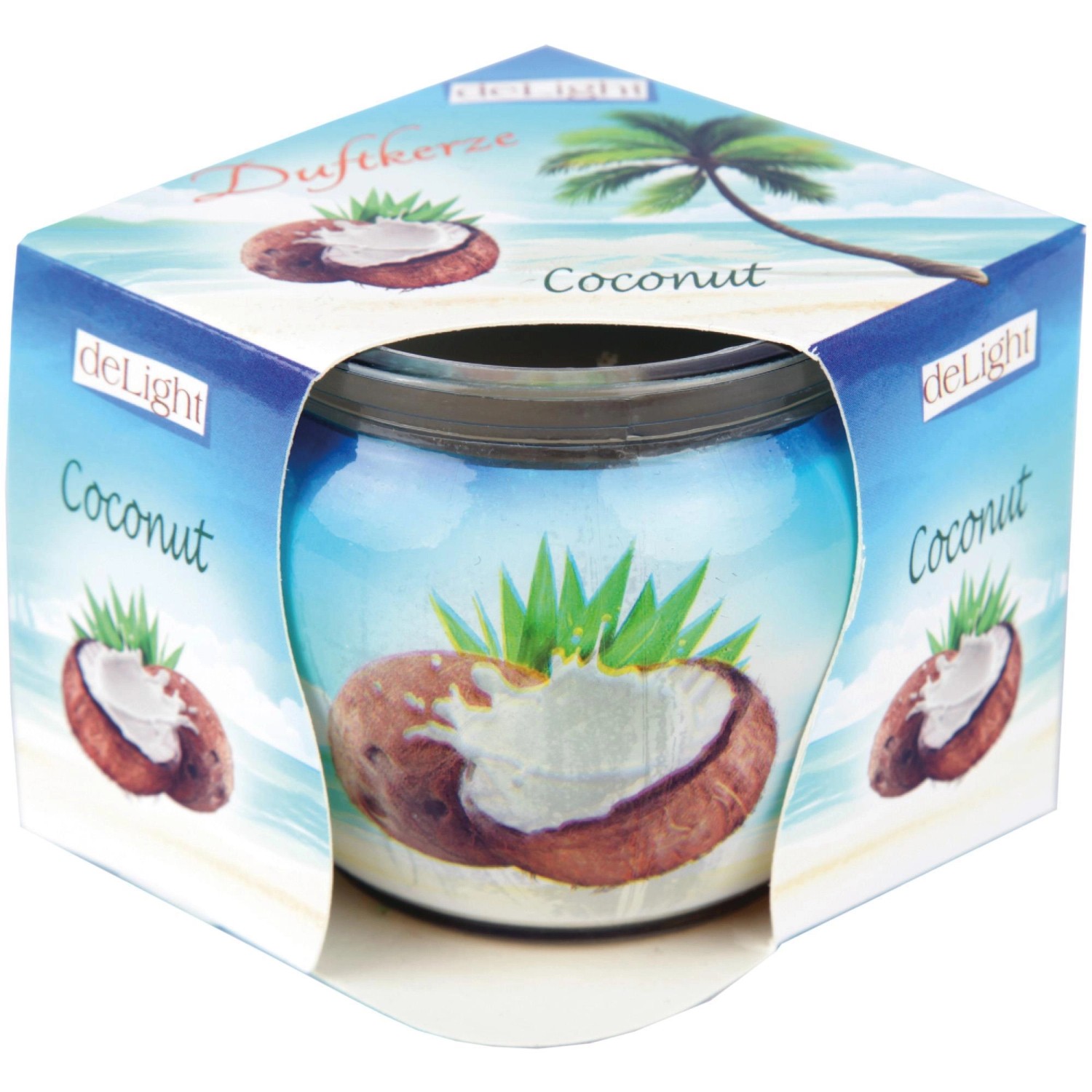 HS Candle Duftkerze Motiv Kerze Raumduft Coconut von HS Candle