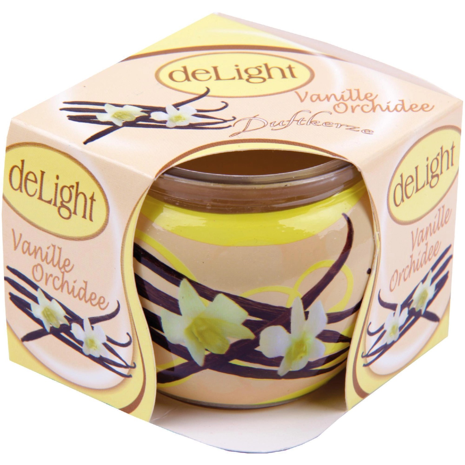 HS Candle Duftkerze Motiv Kerze Raumduft Vanille von HS Candle