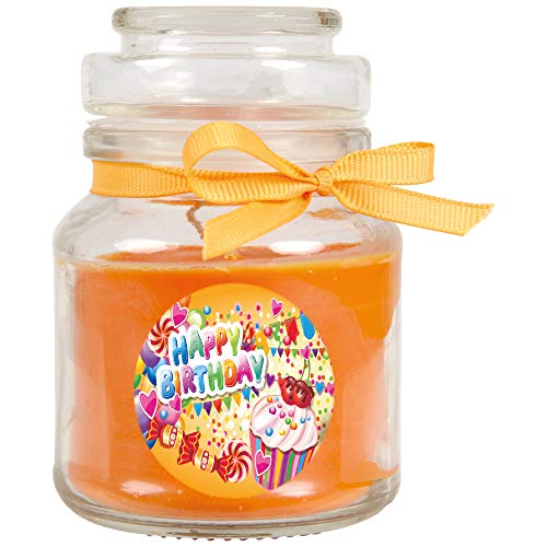 HS Candle Duftkerze im Glas - Happy Birthday Bonbon klein - Duft: Honigmelone - Design: Cupcake HS Candle Duftkerze im Glas - Happy Birthday Bonbon klein - Duft: Honigmelone - Design: Cupcake von HS Candle