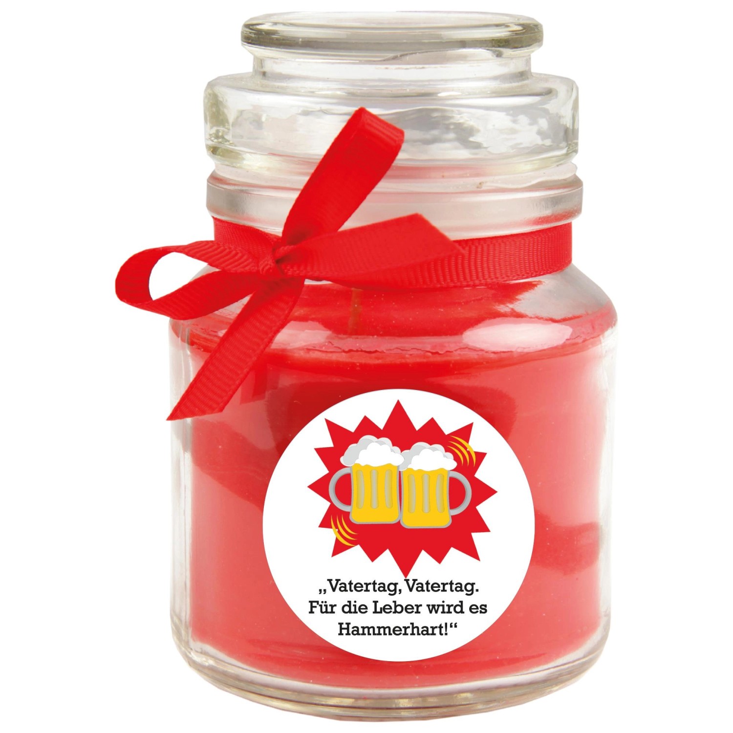 HS Candle Duftkerze & Bonbon Glas Vatertag Rose Rot HS Candle Duftkerze & Bonbon Glas Vatertag Rose Rot von HS Candle