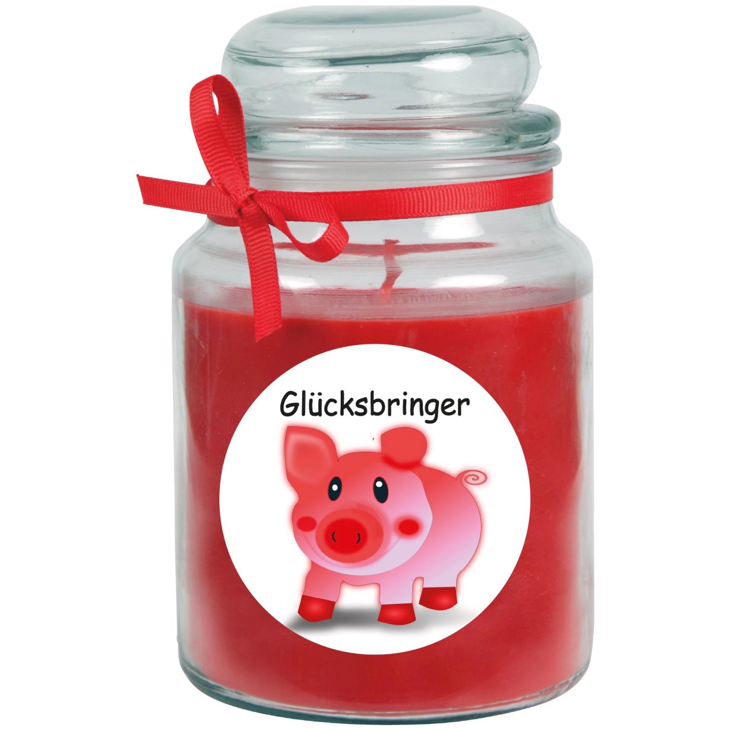 HS Candle Duftkerze & Bonbon Glas Viel Glück Rose Rot HS Candle Duftkerze & Bonbon Glas Viel Glück Rose Rot von HS Candle
