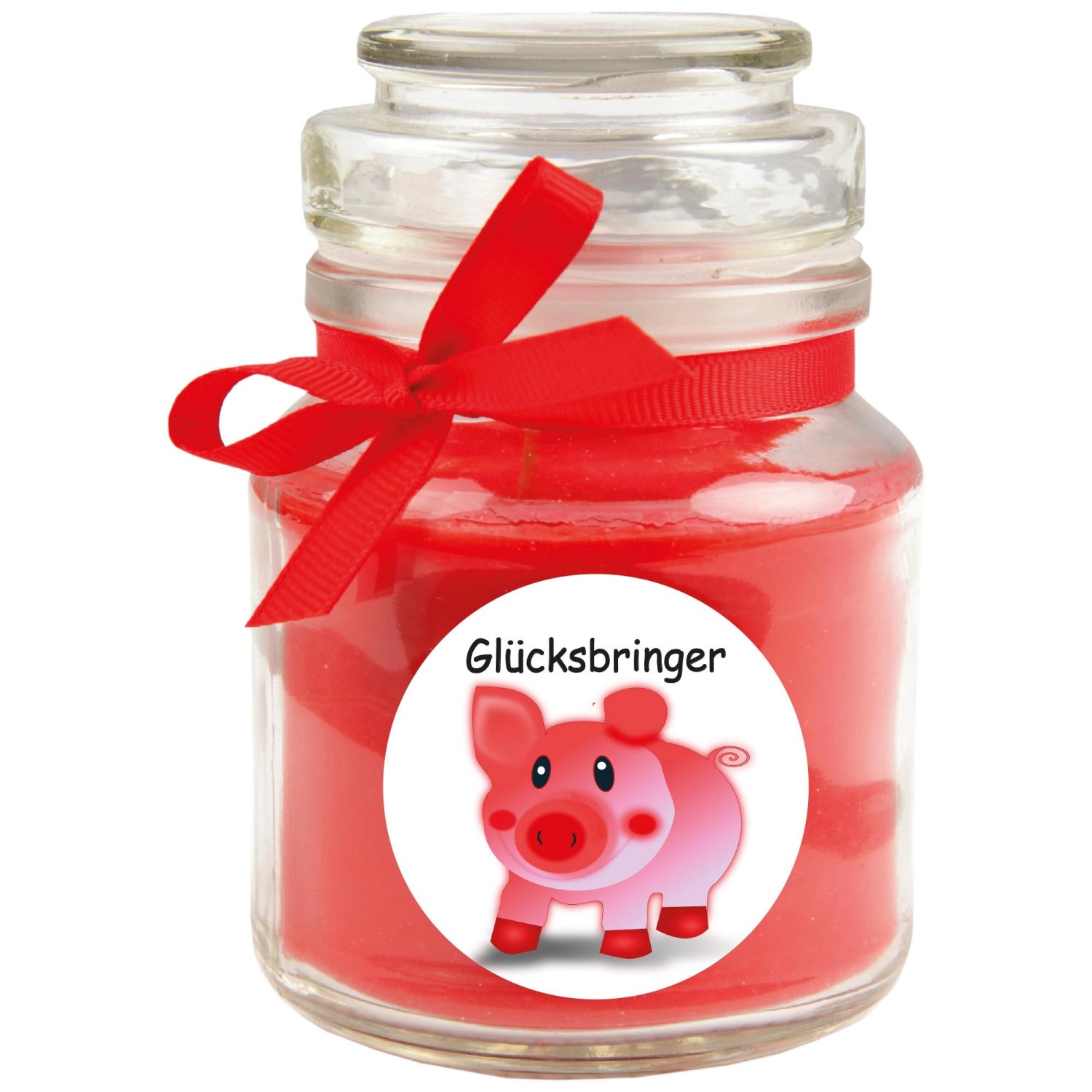 HS Candle Duftkerze & Bonbon Glas Viel Glück Rose Rot HS Candle Duftkerze & Bonbon Glas Viel Glück Rose Rot von HS Candle