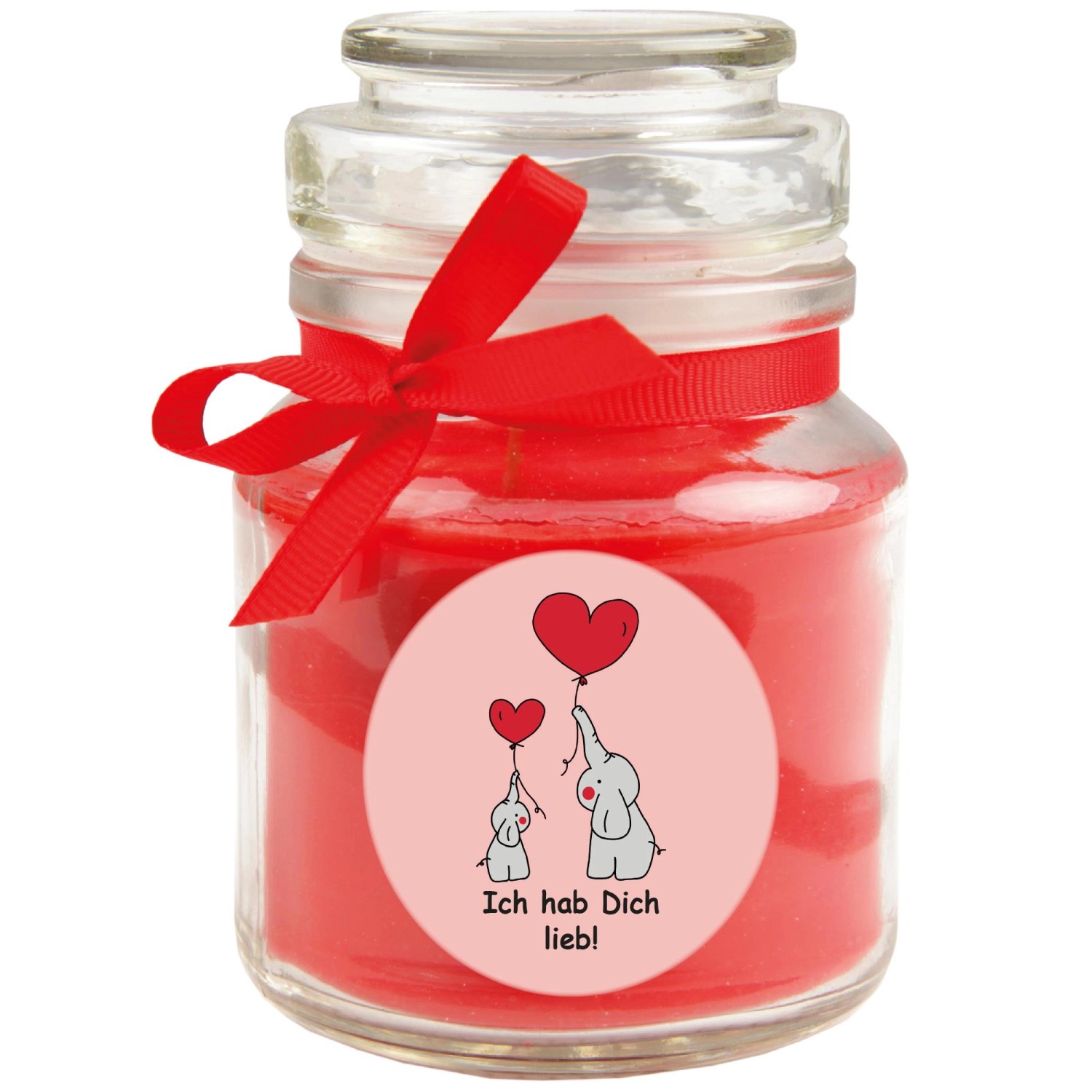 HS Candle Duftkerze & Glas Comic Rose Rot HS Candle Duftkerze & Glas Comic Rose Rot von HS Candle