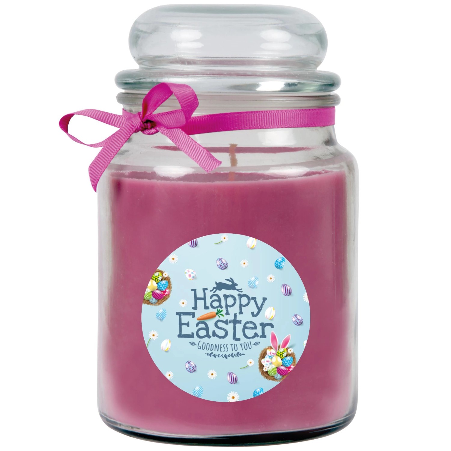 HS Candle Duftkerze & Glas Ostern Lila Bonbon 110h Happy Easter Hellblau HS Candle Duftkerze & Glas Ostern Lila Bonbon 110h Happy Easter Hellblau von HS Candle