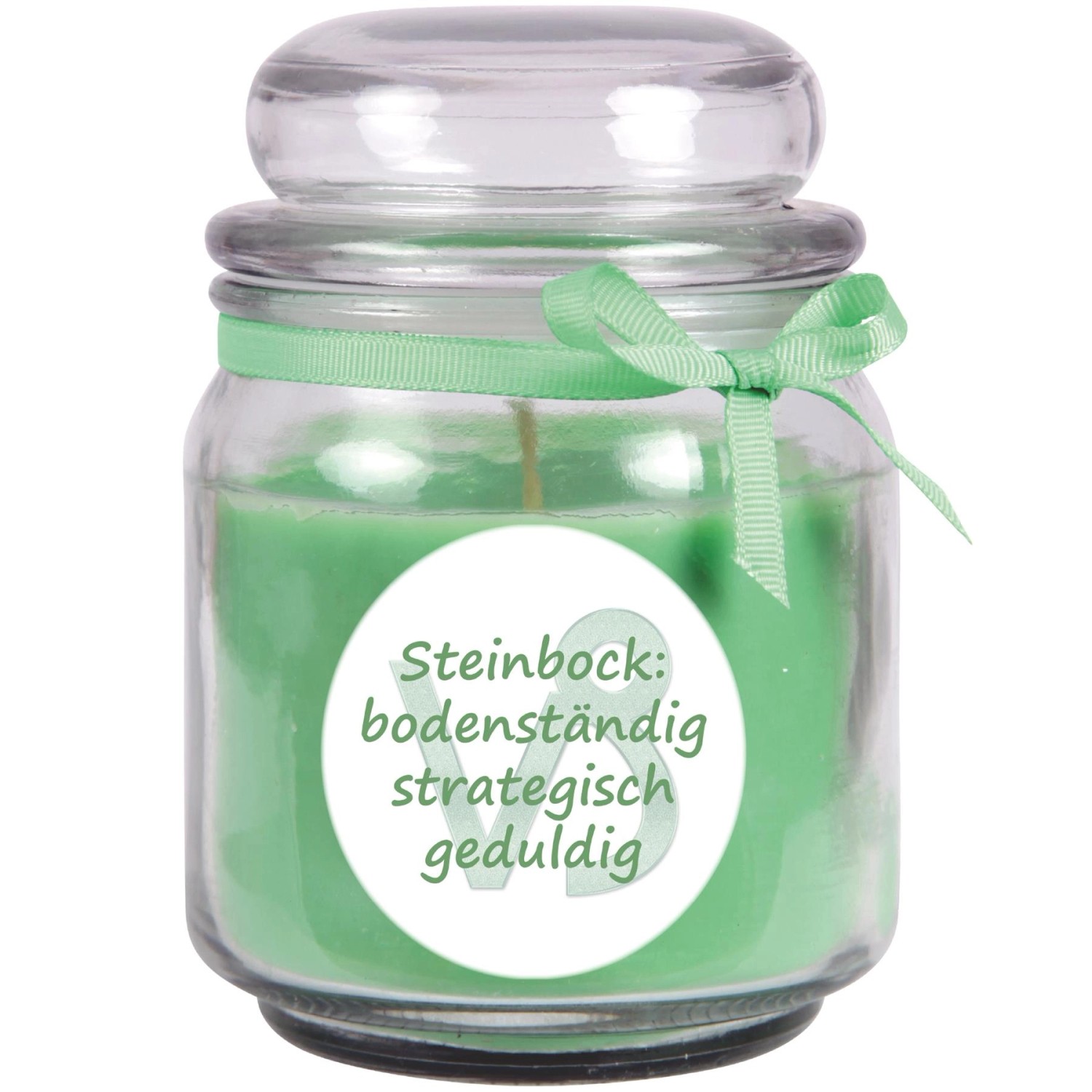 HS Candle Duftkerze & Glas Sternzeichen Coconut Limes 70 Stunden Steinbock von HS Candle