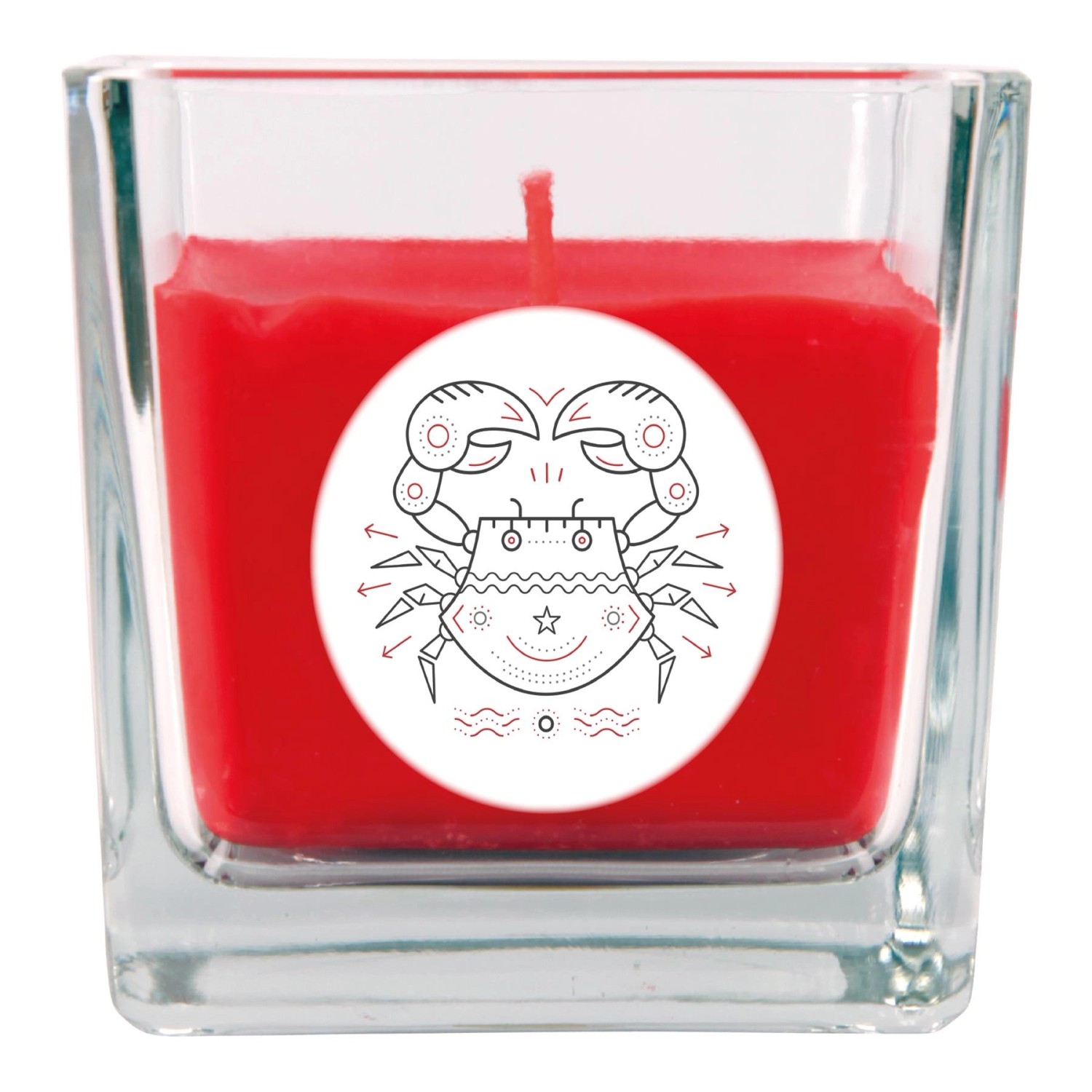 HS Candle Duftkerze & Glas Sternzeichen Rose 50 Stunden Krebs HS Candle Duftkerze & Glas Sternzeichen Rose 50 Stunden Krebs von HS Candle