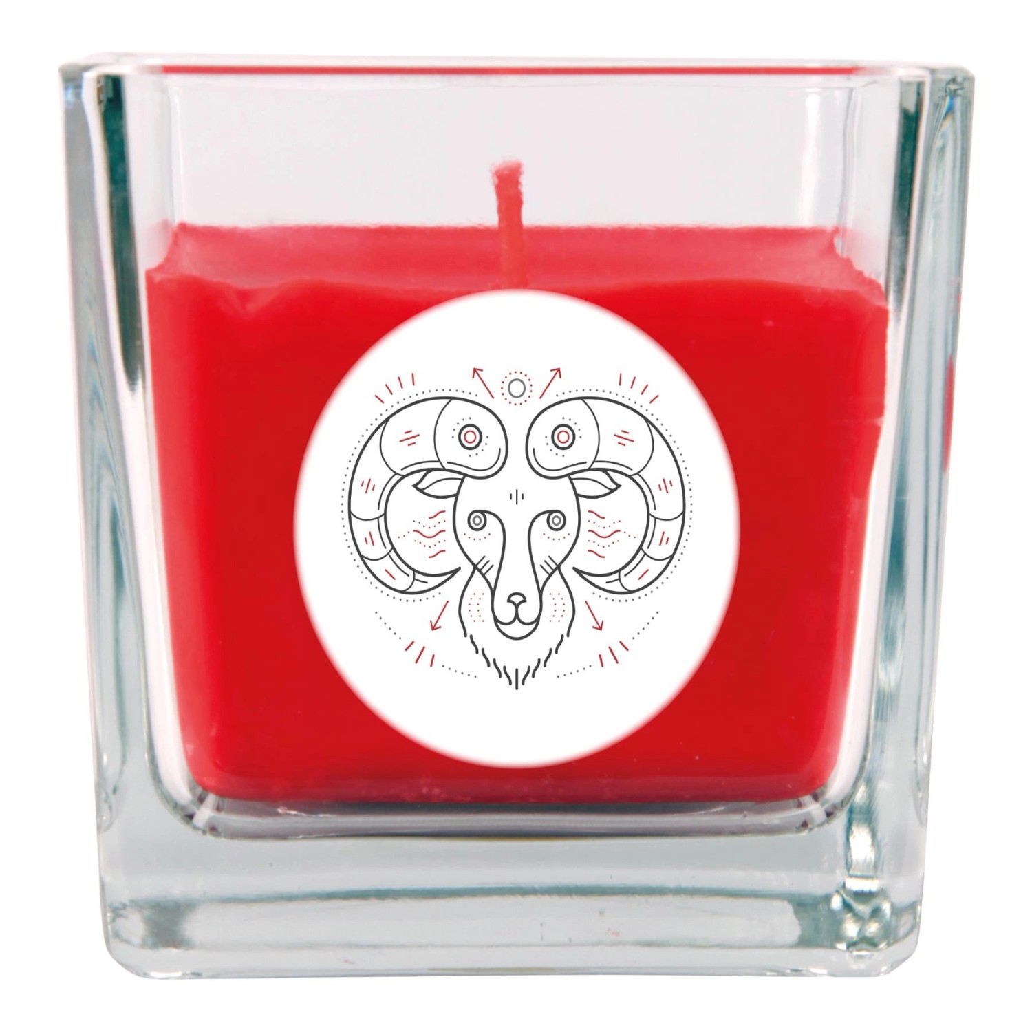 HS Candle Duftkerze & Glas Sternzeichen Rose 50 Stunden Widder HS Candle Duftkerze & Glas Sternzeichen Rose 50 Stunden Widder von HS Candle