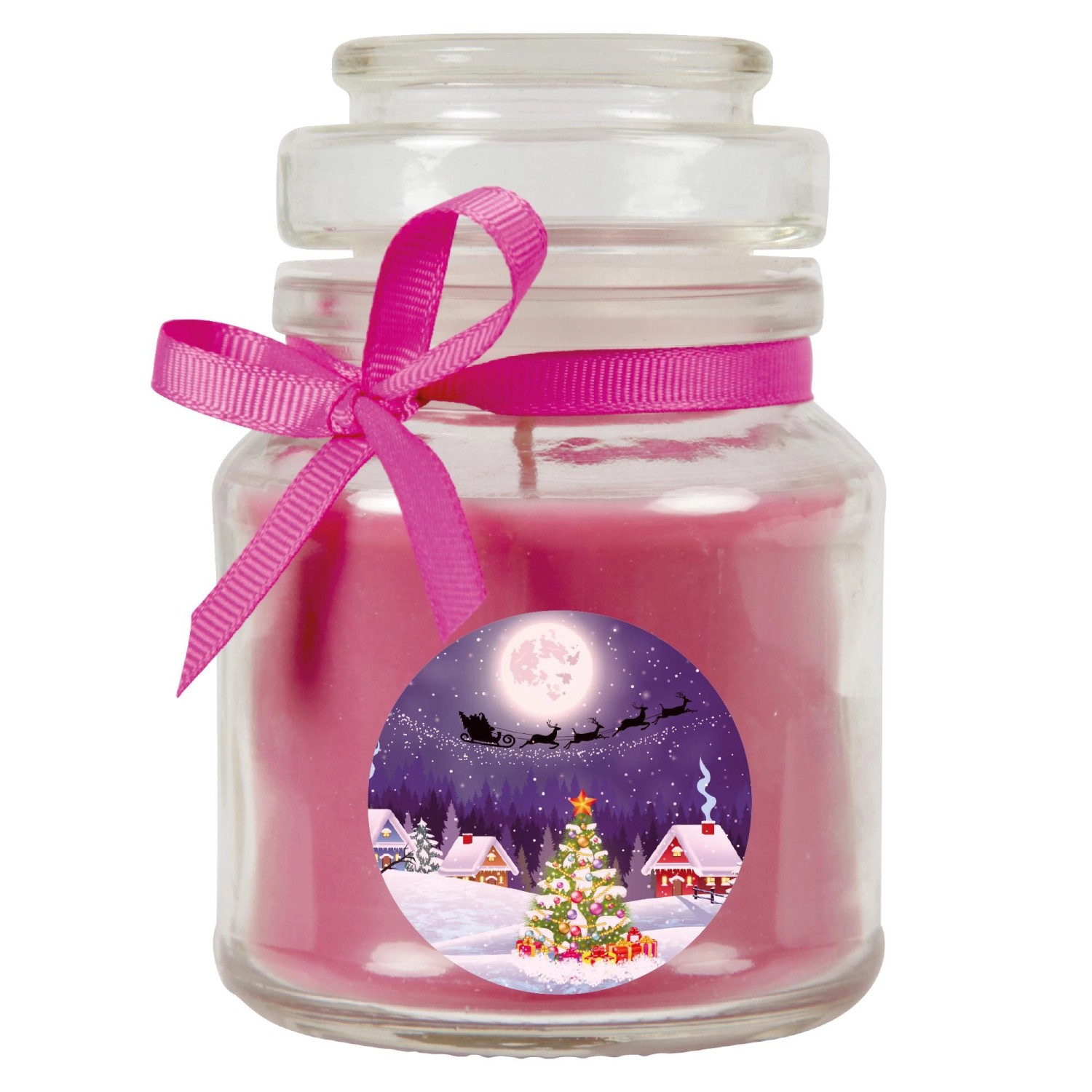 HS Candle Duftkerze & Glas Weihnachten Lila Bonbon 30h HS Candle Duftkerze & Glas Weihnachten Lila Bonbon 30h von HS Candle
