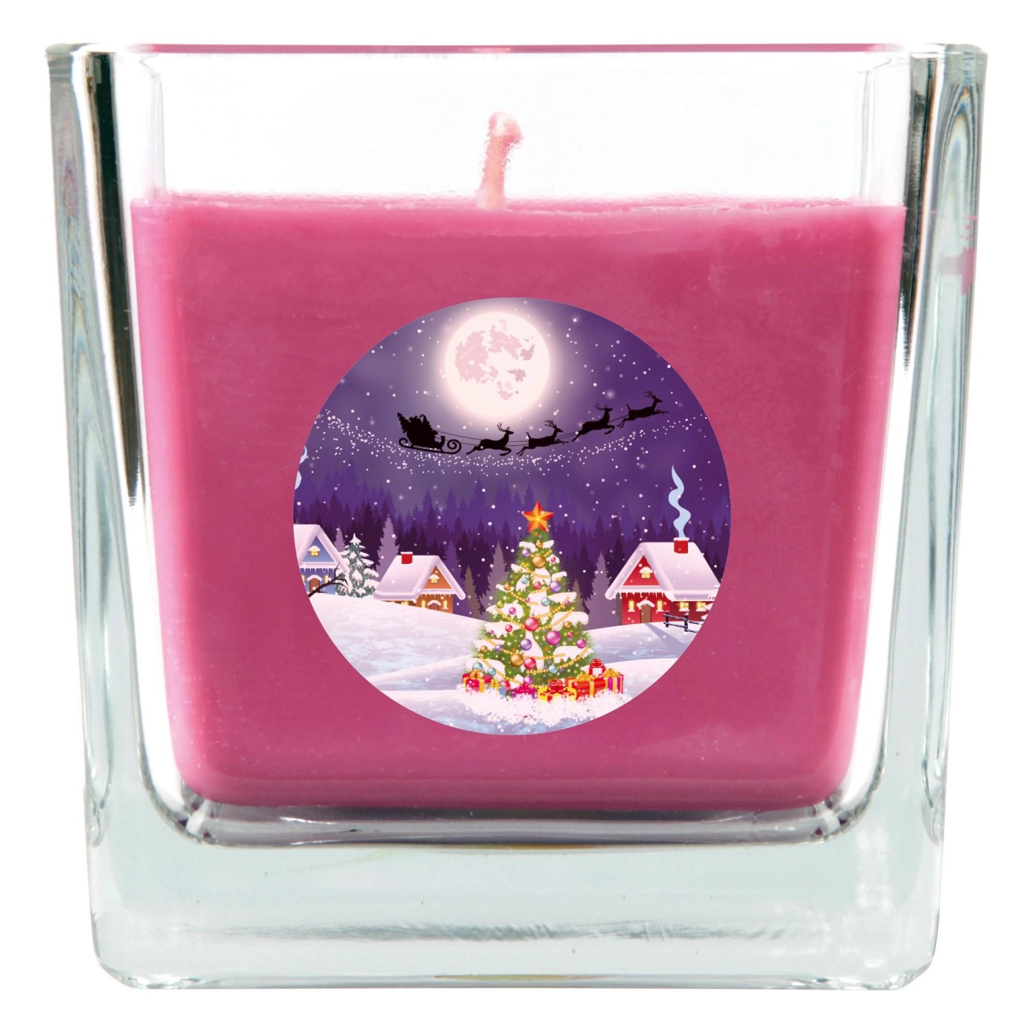 HS Candle Duftkerze & Glas Weihnachten Lila Bonbon 50h HS Candle Duftkerze & Glas Weihnachten Lila Bonbon 50h von HS Candle